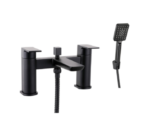 MESSINA (Dual Lever) Bath Shower Mixer With Kit- MATT BLACK