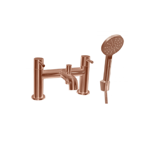 TREVISO (Dual Lever) Bath Shower Mixer With Kit- BRUSHED ROSE GOLD
