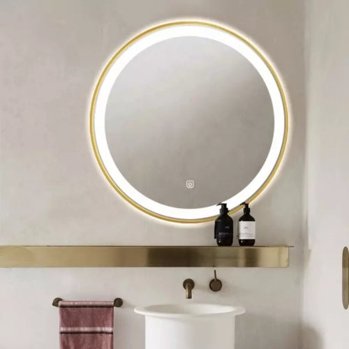 ENZO LED Mirrors - BRUSHED GOLD