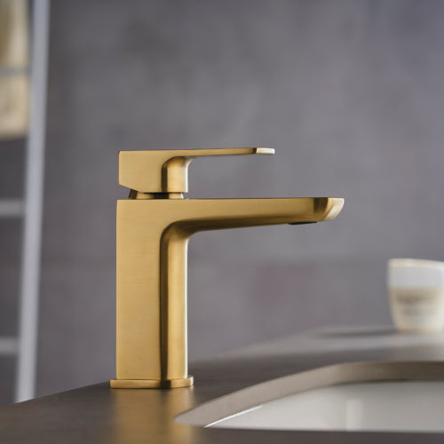 MESSINA Basin Mixer-  BRUSHED GOLD