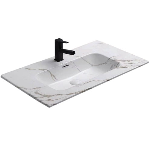 CARRARA MARBLE- Tap Hole Basin