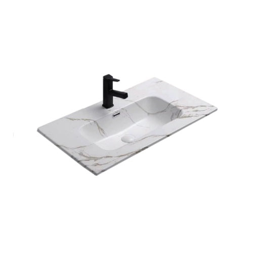 CARRARA MARBLE- Tap Hole Basin