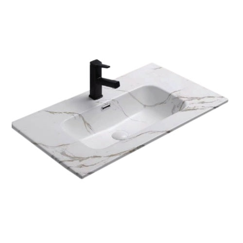 CARRARA MARBLE- Tap Hole Basin