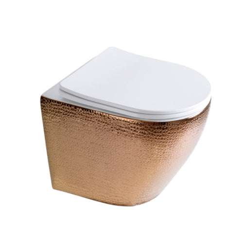 TREVISO (Wall Hung) Soft Close Seat Toilet-  BRUSHED ROSE GOLD